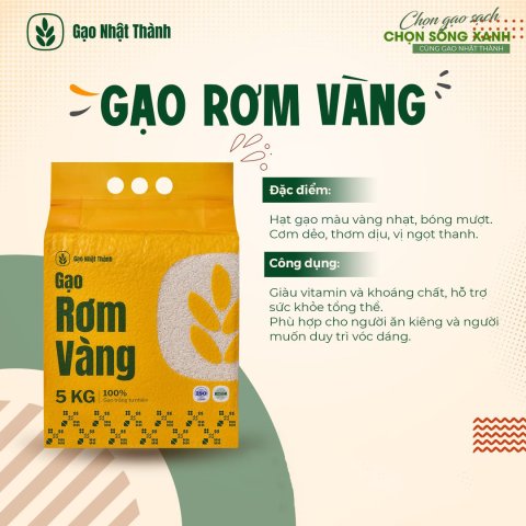 Gạo Rơm Vàng Nhật Thành