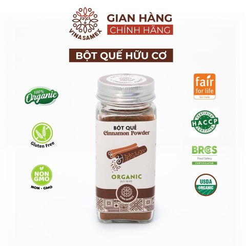 BỘT QUẾ NGUYÊN CHẤT HỮU CƠ VINASAMEX 40G