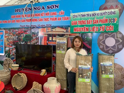 Mành cói xuất khẩu Quyết Cường 1m x 3m/2kg/cái